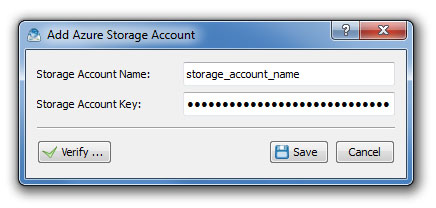 Azure Data Expert Add Storage Account