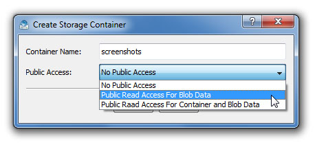 Azure Data Expert Create Storage Container